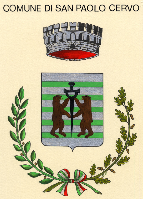 Emblema del Comune di San paolo Cervo (Salerno) 